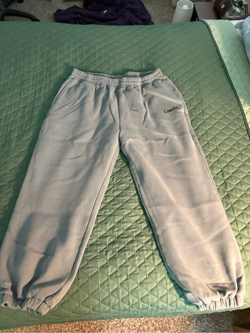 Comfrt Sweatpants Unisex 2X Sky blue